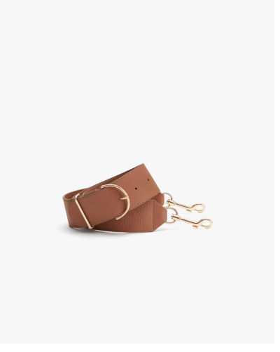 Adjustable Wide Strap Caramel