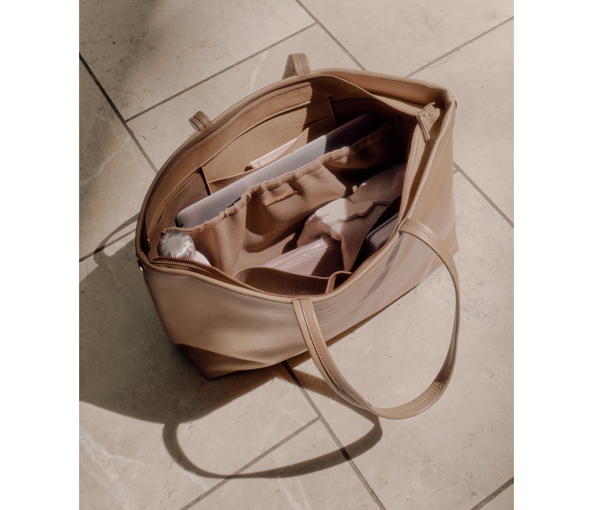 Classic Easy Zipper Tote Cappuccino