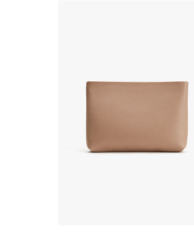 Small Zipper Pouch Cappuccino