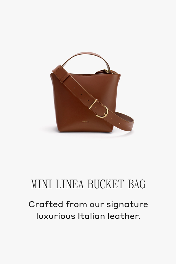 Mini Linea Bucket Bag Crafted from our signature luxurious Italian leather.