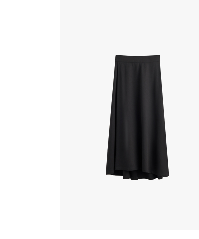 Ponte Pleat Front Skirt