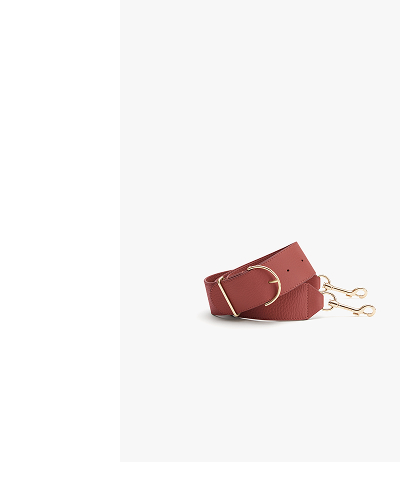 Adjustable Wide Strap Dark Terracotta