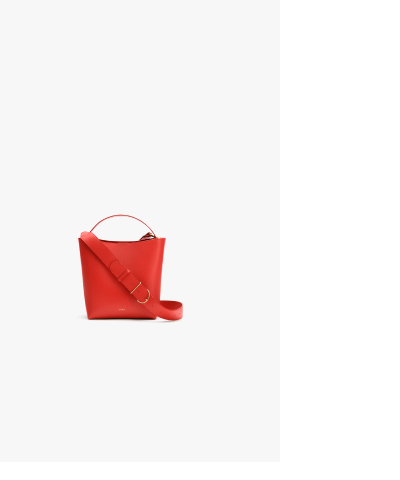 Mini Linea Bucket Bag Chili