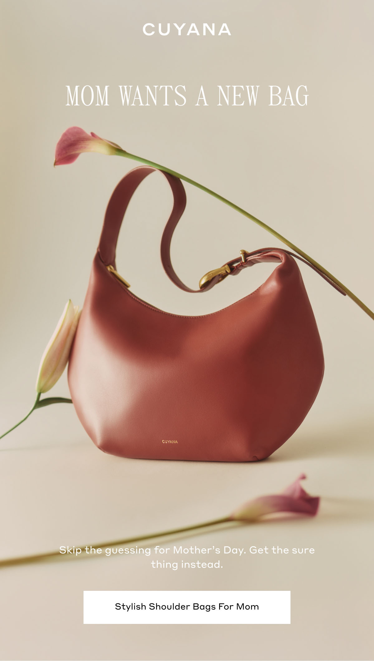 CUYANA MOM WANTS A NEW BAG Skip the guessing for Mother's Day. Get the sure thing instead. Stylish Shoulder Bags For Mom