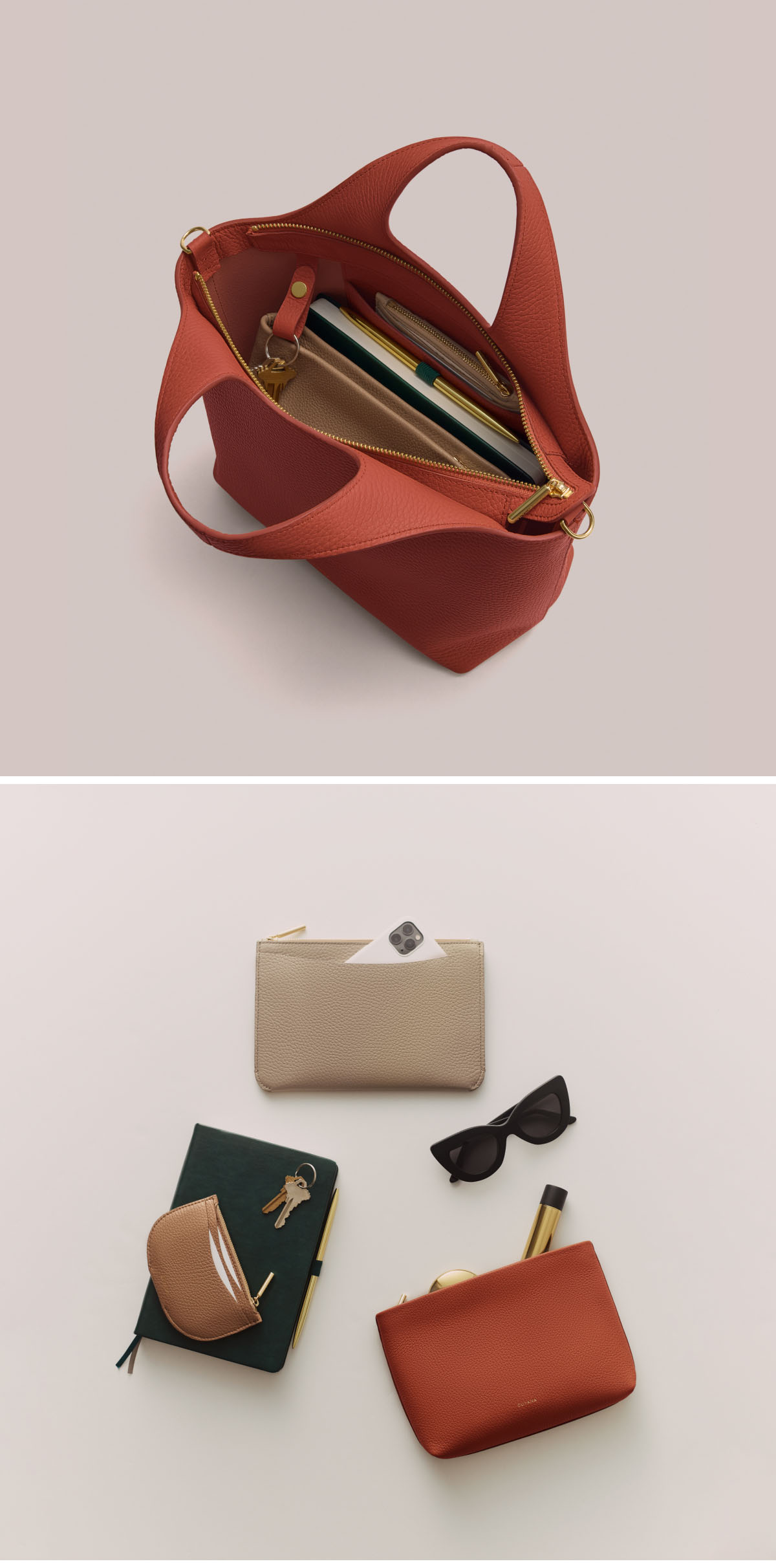 Small System Zipper Tote Rioja