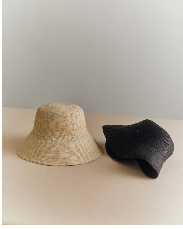 Bucket Hats Natural and Black