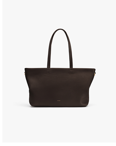 Small Easy Zipper Tote Mocha