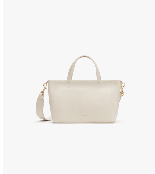 Mini Easy Zipper Tote Ecru
