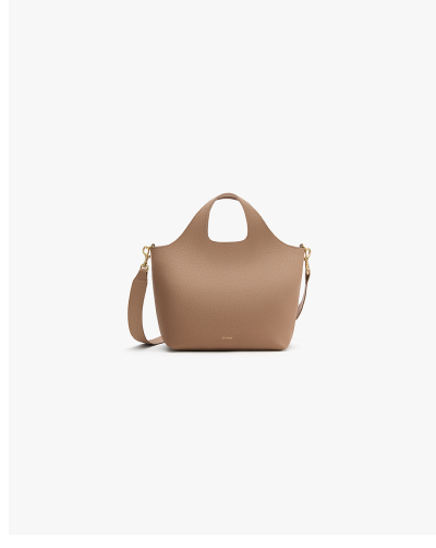 Small System Zipper Tote Cappuccino