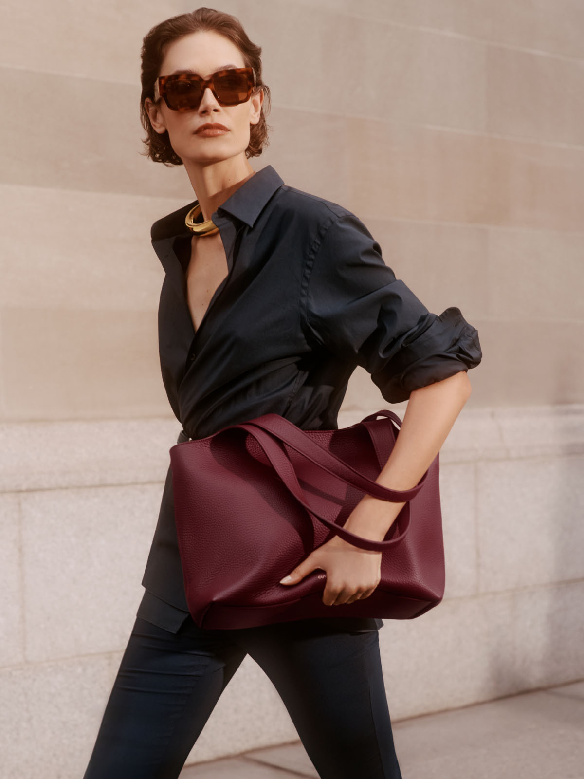 System Zipper Tote 16-Inch Cherry