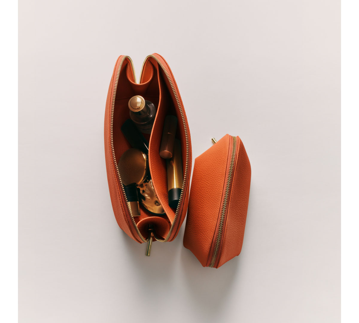 Travel Case Set Burnt Orange