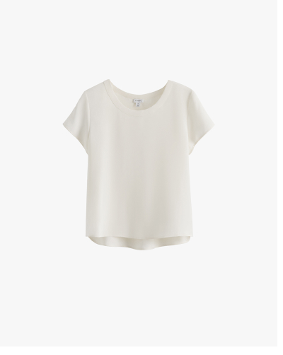 Silk Tee White