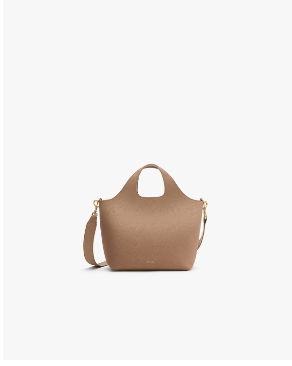 Small System Zipper Tote Cappuccino