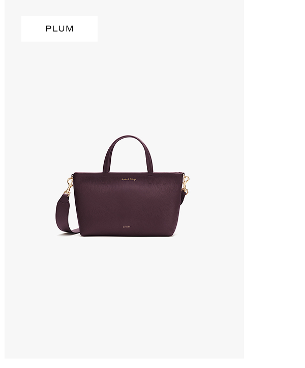 CUYANA X REESE'S BOOK CLUB Mini Easy Zipper Tote Plum