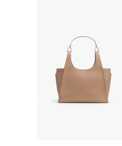 Double Loop Satchel Cappuccino