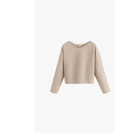 Fleece Cinched Top Stone