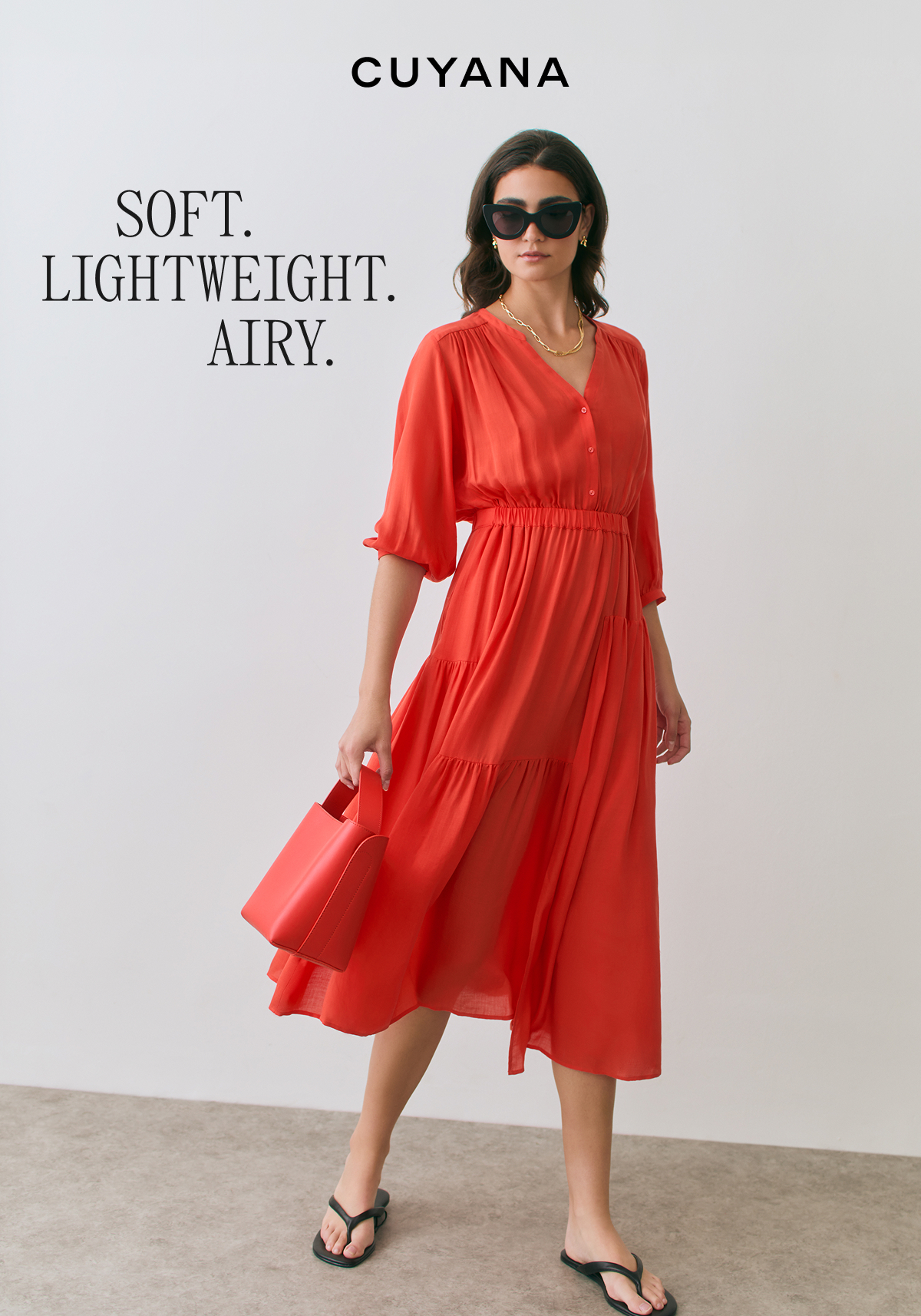CUYANA SOFT. LIGHTWEIGHT. AIRY.