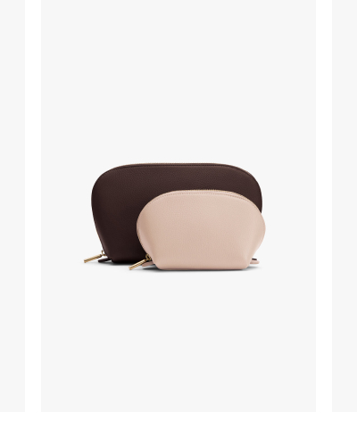 Travel Case Set Cocoa/ Blush