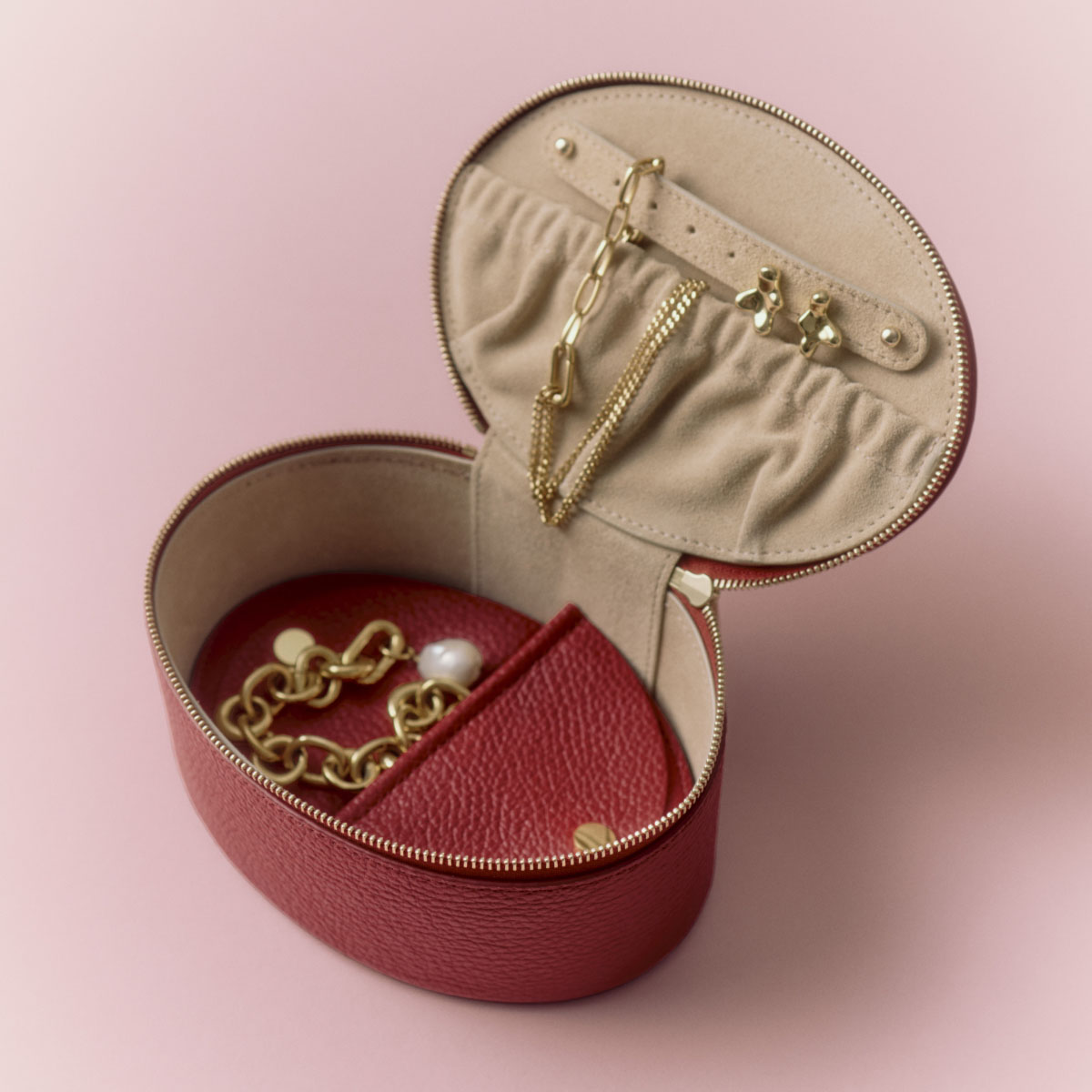 Large Jewelry Case Sangria