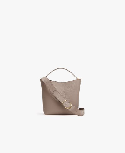 Mini Linea Bucket Bag Stone