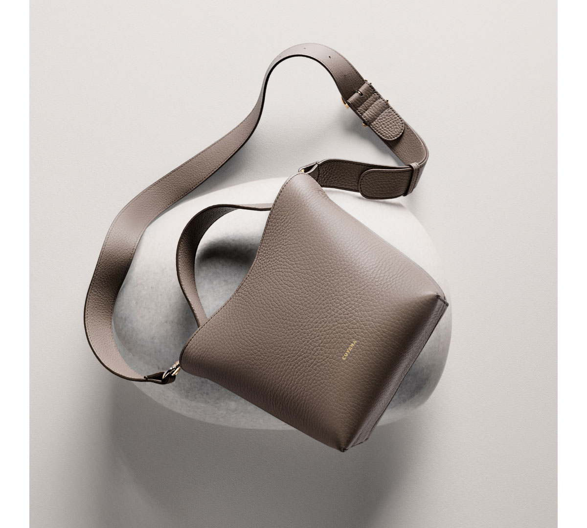 Mini Linea Bucket Bag Clay