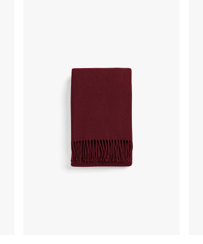 Recycled Cashmere Scarf Bordeaux