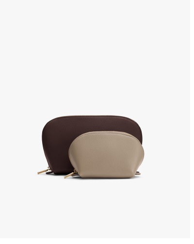 Travel Case Set Cocoa/ Pebble