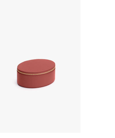 Large Jewelry Case Dark Terracotta