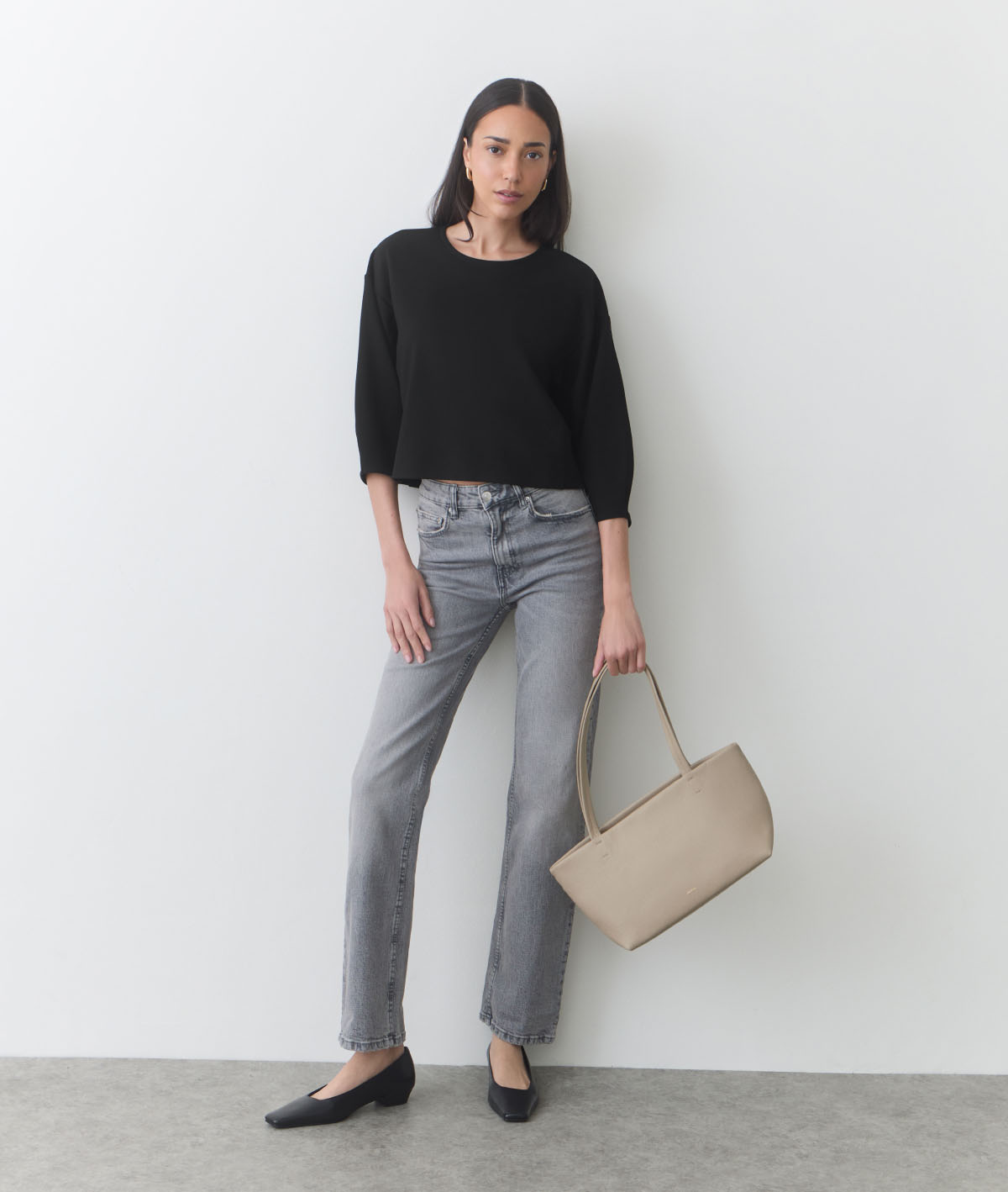 Ponte Balloon Sleeve Top