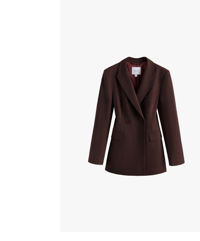 Wool Cinched Blazer Fondant