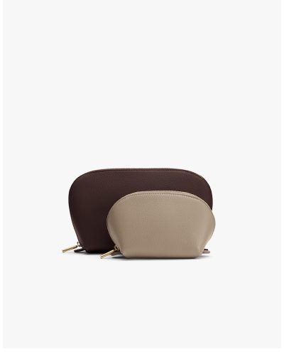 Travel Case Set Cocoa/ Pebble