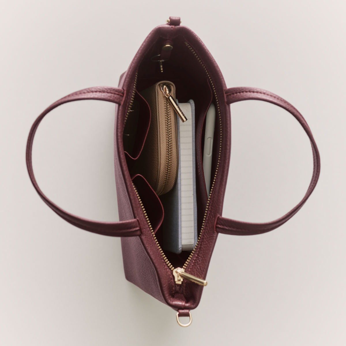 Mini Easy Zipper Tote Cherry