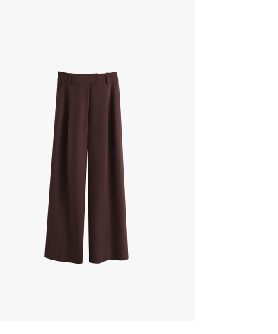 Wool Wide Leg Pant Fondant