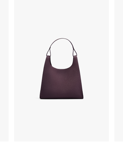 Oversized Double Loop Bag Plum