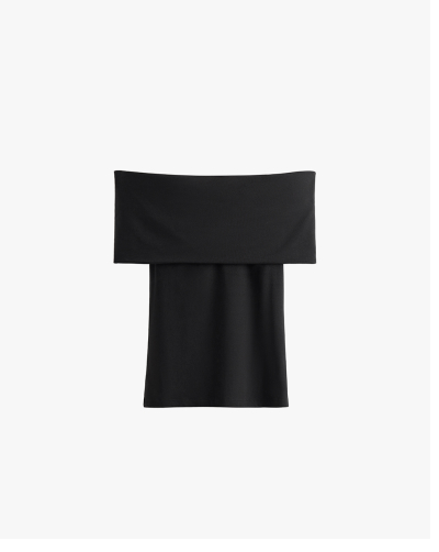 Off-The-Shoulder-Top Black 