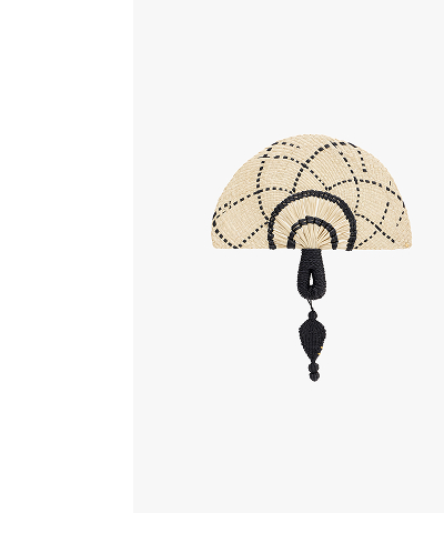 Palma Fan Natural/ Black