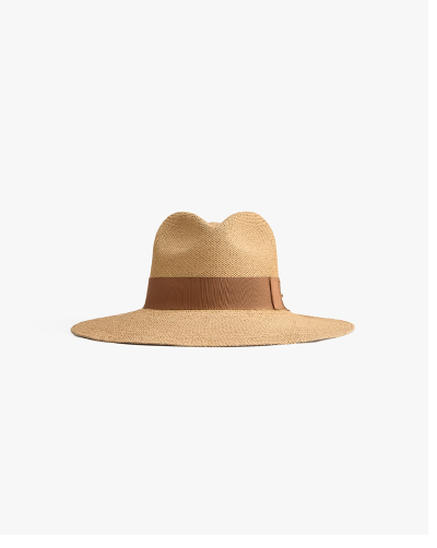 Packable Wide Brim Ecuador Hat Dark Natural