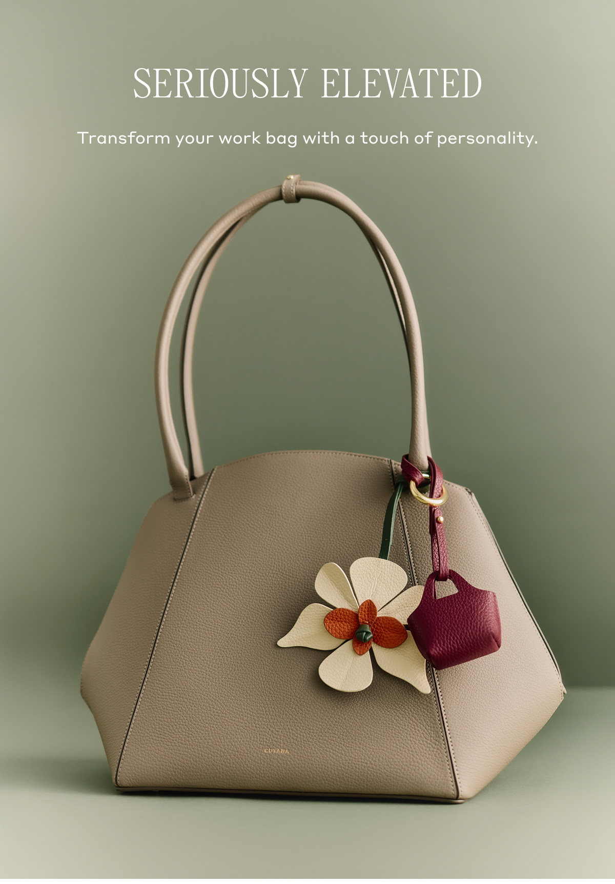 SERIOUSLY ELEVATED Transform your work bag with a touch of personality.