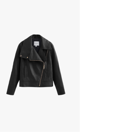 Leather Moto Jacket Black