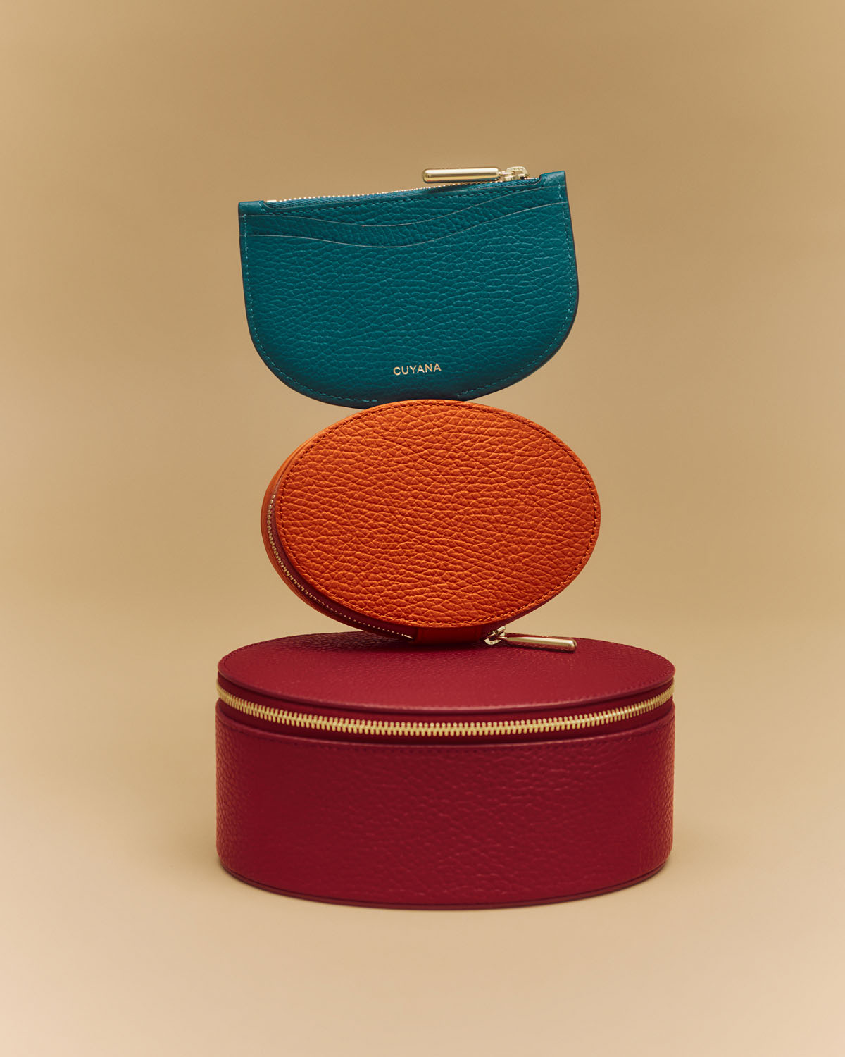 Cardholder Ceruleo, Travel Jewelry Case Poppy, Large Jewelry Case Sangria