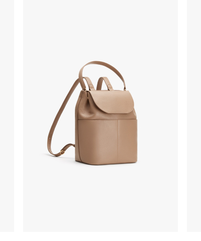 Leather Backpack 13-Inch Cappuccino