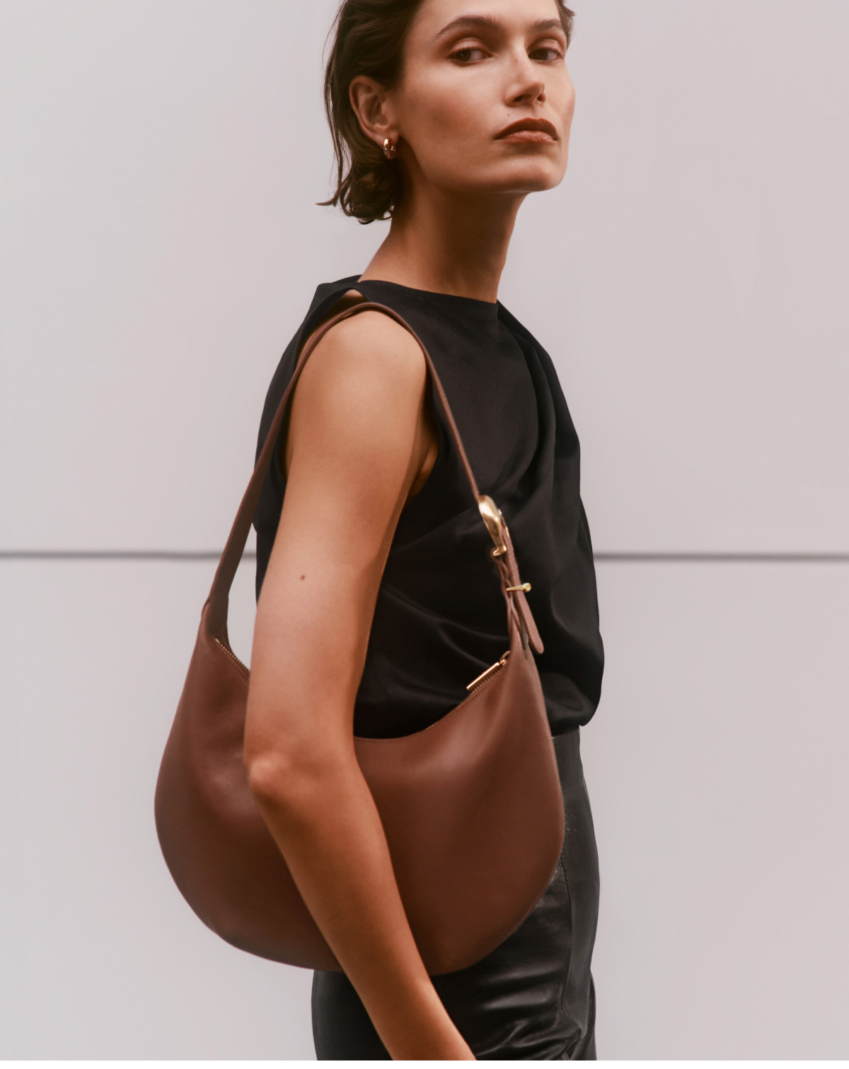 Celestia Shoulder Bag Dark Chestnut