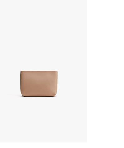 Mini Zipper Pouch Cappuccino