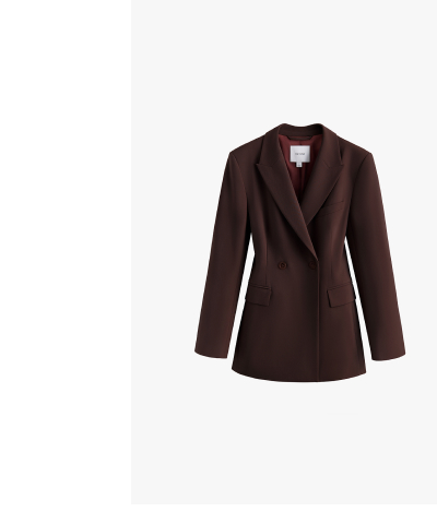 Wool Cinched Blazer Fondant