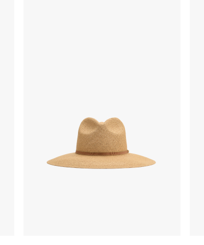 Packable Wide Brim Ecuador Hat Dark Natural