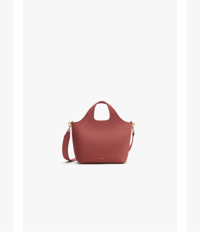 Small System Zipper Tote Dark Terracotta