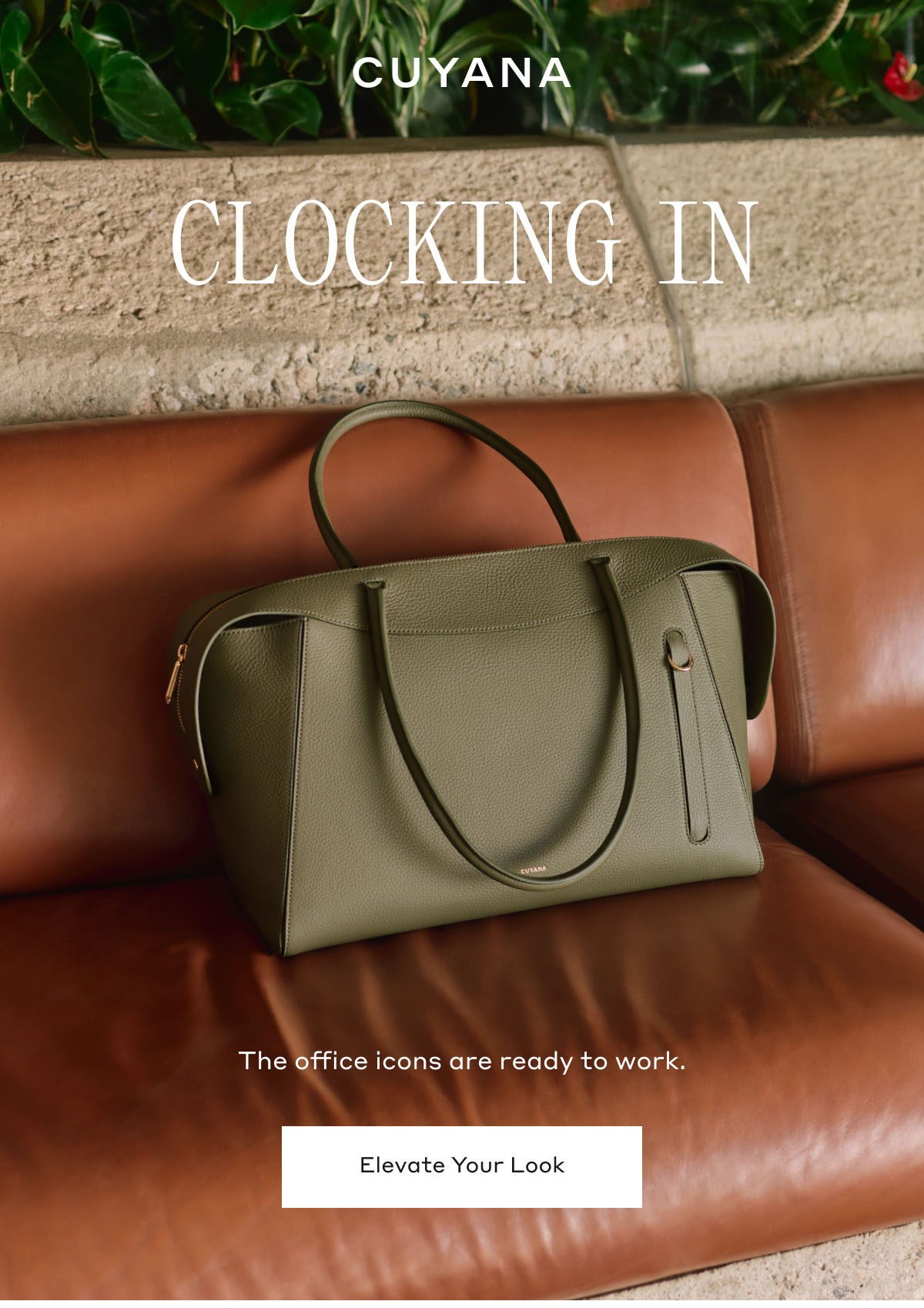 CUYANA CLOCKING IN The office icons are ready to work. Elevate Your Look