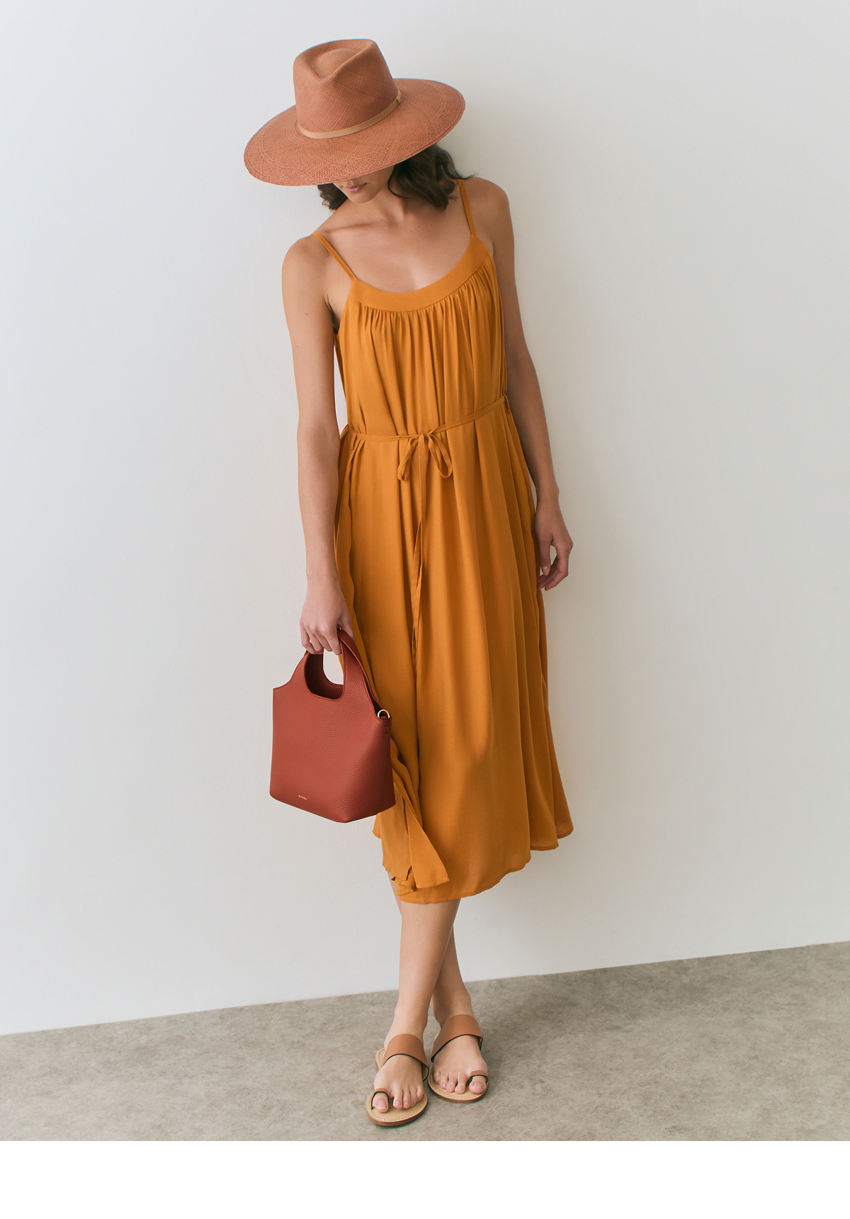 Tencel Mar Dress Saffron