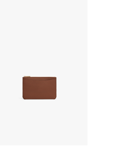 System Zipper Pouch Dark Chestnut