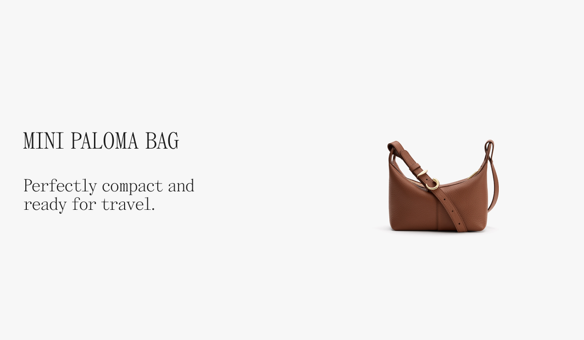 Mini Paloma Bag Perfectly compact and ready for travel.